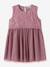 Robe bébé sans manches en tulle avec broderie name it écru+mauve 4 - vertbaudet enfant 
