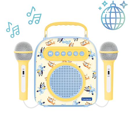 Enceinte bluetooth avec micros bluey Jaune 2 - vertbaudet enfant 