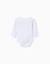 Pack de 4 bodys à manches longues en coton avec imprimés Blanc 2 - vertbaudet enfant 