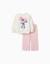 Ensemble de jogging en coton avec imprimé minnie Blanc 1 - vertbaudet enfant 