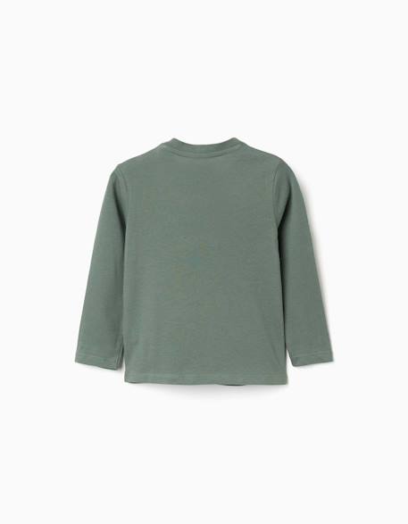 T-shirt en coton à manches longues avec paddington Vert foncé 2 - vertbaudet enfant 