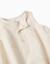 Barboteuse en coton et lin à rayures Beige clair 3 - vertbaudet enfant 