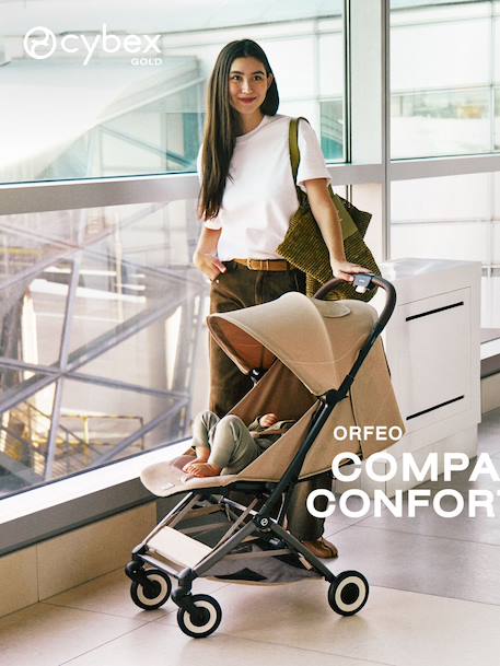 Poussette Orfeo compacte beige+marron+noir 3 - vertbaudet enfant 