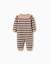 Combinaison en maille à rayures Beige clair 2 - vertbaudet enfant 