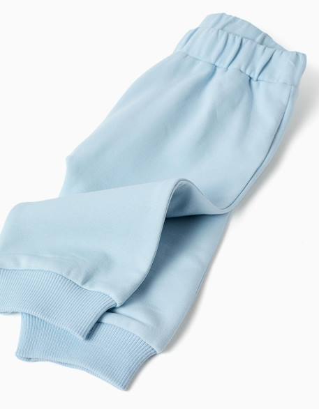 Ensemble de jogging en coton peigné avec motif mickey Bleu clair 4 - vertbaudet enfant 