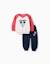 Ensemble de jogging en coton peigné avec mickey Rouge 1 - vertbaudet enfant 