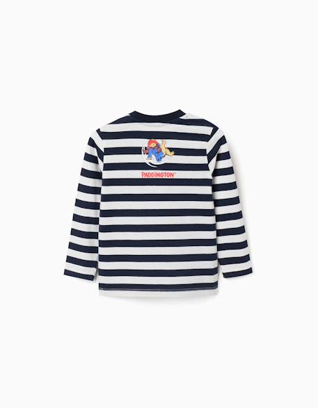 T-shirt à manches longues à rayures avec paddington Bleu foncé 2 - vertbaudet enfant 