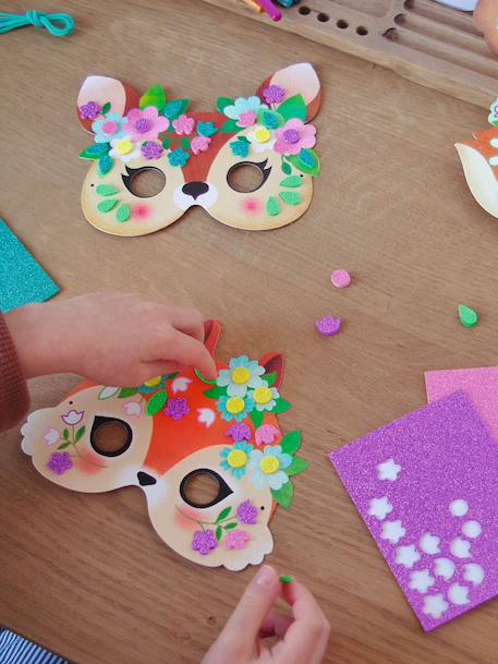 Lot 5 masques animaux DIY rose 3 - vertbaudet enfant 