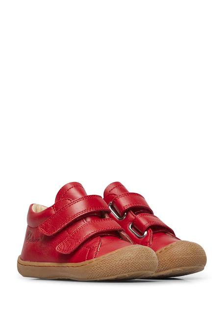 Chaussures premiers pas en cuir cocoon vl Bleu-bleu ciel+Caramel-+Jaune-+Rouge-marron-rouge foncé+Vert clair- 18 - vertbaudet enfant 