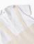 Barboteuse en coton et lin à rayures Beige clair 3 - vertbaudet enfant 