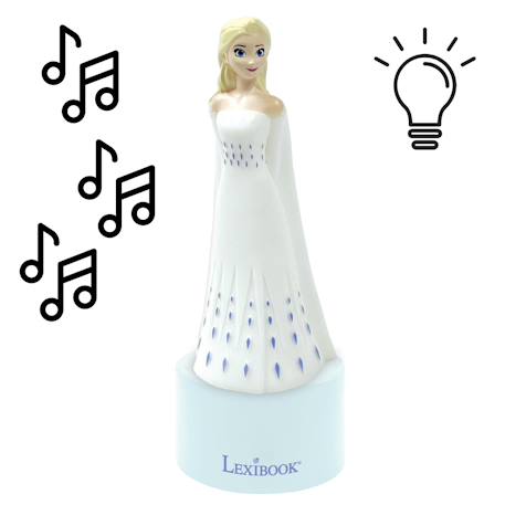 Enceinte bluetooth veilleuse la reine des neiges Blanc 2 - vertbaudet enfant 