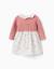 Robe bi-matière avec imprimé floral Rose 2 - vertbaudet enfant 