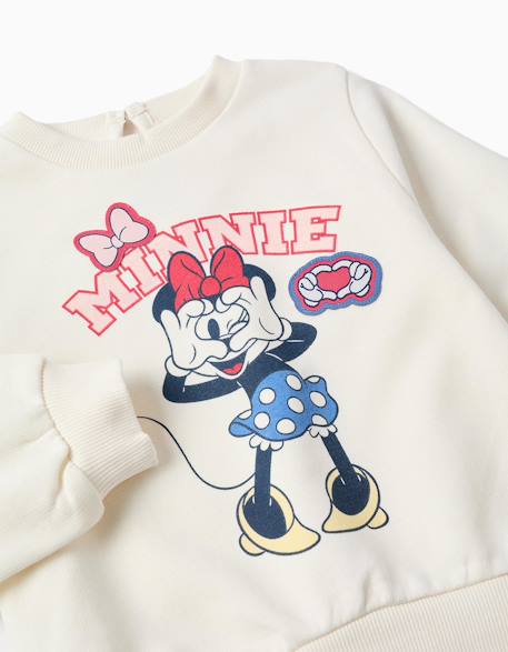 Ensemble de jogging en coton avec imprimé minnie Blanc 3 - vertbaudet enfant 