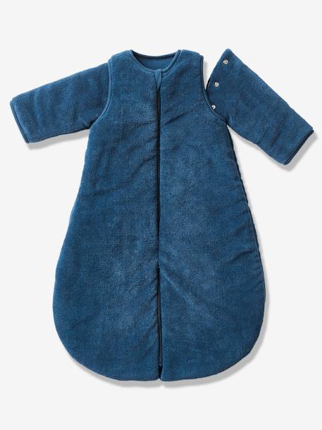 Combinaison de transport polaire microfibre, manches amovibles MARINE+taupe 2 - vertbaudet enfant 
