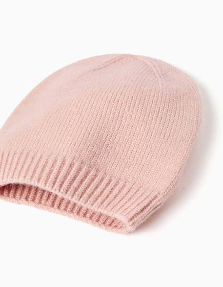 Ensemble bonnet + moufles en maille Rose clair 2 - vertbaudet enfant 