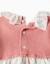 Robe bi-matière avec imprimé floral Rose 3 - vertbaudet enfant 