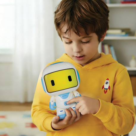 Powerman(r) mini – robot programmable avec musique, danse, effets lumineux et enregistrement vocal Blanc 6 - vertbaudet enfant 