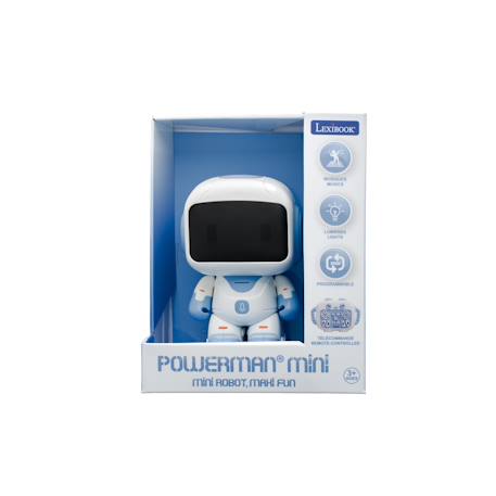 Powerman(r) mini – robot programmable avec musique, danse, effets lumineux et enregistrement vocal Blanc 5 - vertbaudet enfant 