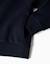 Sweat zippé en molleton avec capuche et doublure en coton peigné Bleu foncé+Gris 4 - vertbaudet enfant 
