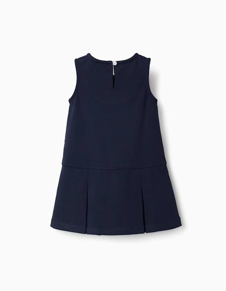 Robe sans manches en ponte de roma Bleu foncé 2 - vertbaudet enfant 