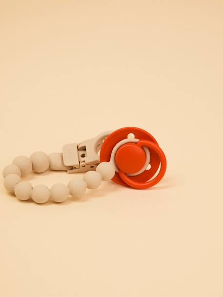 Attache-tétine perles beige+bleu pétrole+blush+écru+vert sauge 1 - vertbaudet enfant 