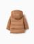 Manteau rembourré à capuche et doublure en peluche douce Beige 2 - vertbaudet enfant 