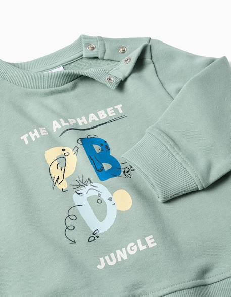 Ensemble de jogging avec lettres imprimées Vert 3 - vertbaudet enfant 