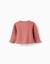 Gilet en maille avec poignets à volants Rose 2 - vertbaudet enfant 