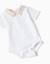 Ensemble body en coton + short à rayures Beige clair 3 - vertbaudet enfant 