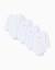 Pack de 4 bodys à manches longues en coton avec imprimés Blanc 1 - vertbaudet enfant 