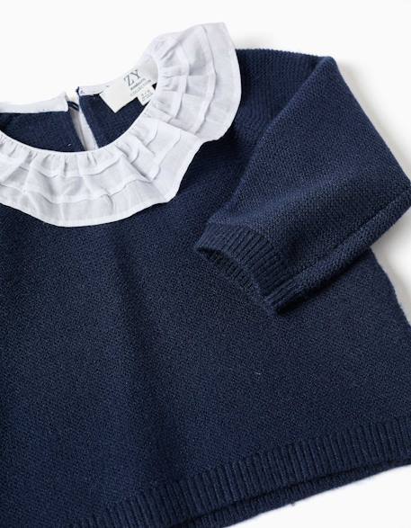 Ensemble pull et pantalon en maille Bleu foncé 4 - vertbaudet enfant 