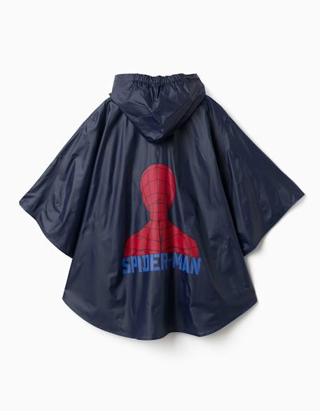 Poncho de pluie à capuche avec imprimés spider-man Bleu foncé 3 - vertbaudet enfant 