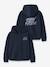 Sweat à capuche garçon avec inscription name it bleu foncé+vert 1 - vertbaudet enfant 
