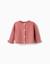 Gilet en maille avec poignets à volants Rose 1 - vertbaudet enfant 