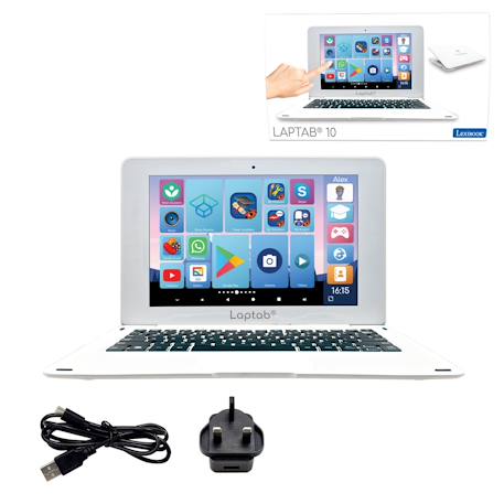Ordinateur laptab 10 écran tactile Blanc 1 - vertbaudet enfant 