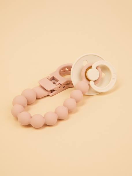 Attache-tétine perles beige+bleu pétrole+blush+écru+vert sauge 9 - vertbaudet enfant 