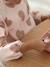 Bavoir à manches évolutif 2 en 1 Playful beige+blush+vert sauge+vieux rose 26 - vertbaudet enfant 