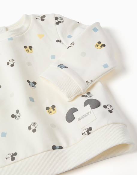 Ensemble de jogging en coton peigné avec motif mickey Bleu clair 3 - vertbaudet enfant 