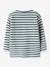 T-shirt rayé garçon à patte de boutonnage name it bleu grisé+olive 2 - vertbaudet enfant 