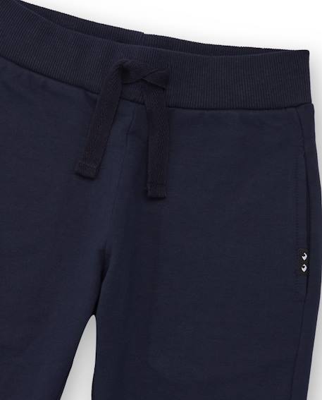 Pantalon sportif pour garçon en molleton avec taille ajustable et poches latérales Bleu 3 - vertbaudet enfant 