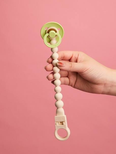 Attache-tétine perles beige+bleu pétrole+blush+écru+vert sauge 13 - vertbaudet enfant 
