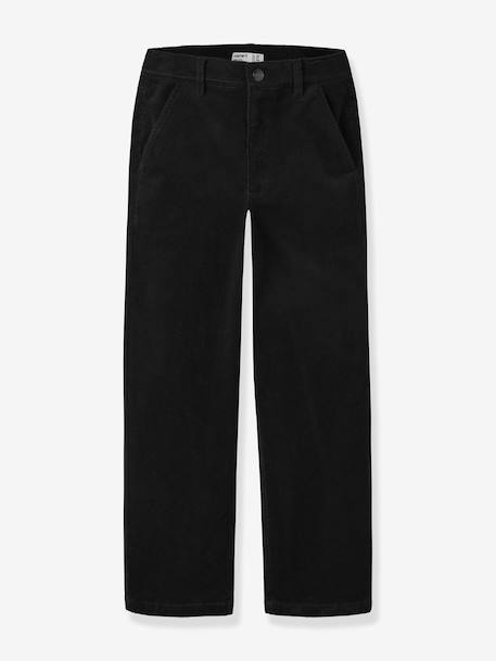 Pantalon droit en velours côtelé garçon name it noir 1 - vertbaudet enfant 