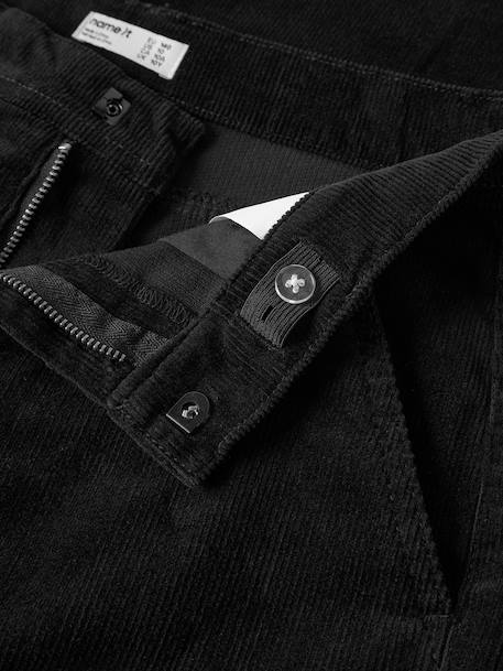 Pantalon droit en velours côtelé garçon name it noir 3 - vertbaudet enfant 