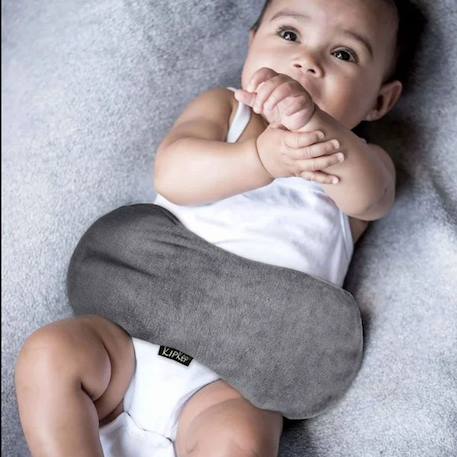 Bouillotte sèche déhoussable aux graines de lin - pebble grey Gris 5 - vertbaudet enfant 