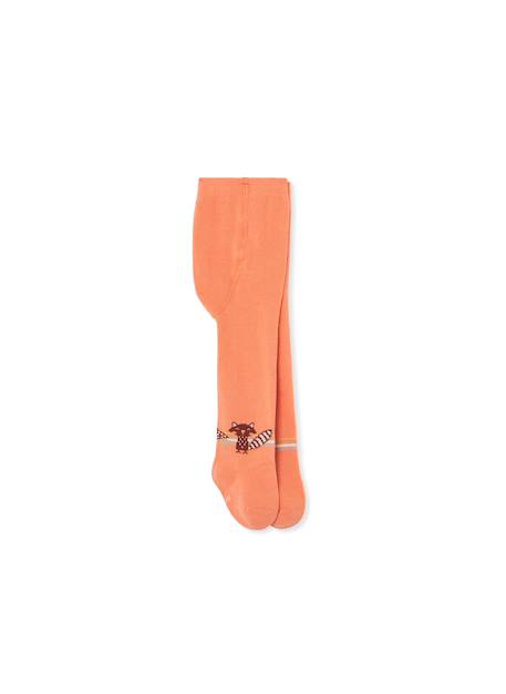 Collant bébé imprimé animaux Orange 1 - vertbaudet enfant 
