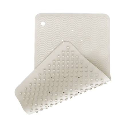 Tapis de bain rectangle antidérapant 39.5cm x 69.5cm en caoutchouc marble Gris 2 - vertbaudet enfant 