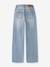 Jean wide leg fille avec surpiqûres strass name it, tour de taille réglable denim bleached 2 - vertbaudet enfant 