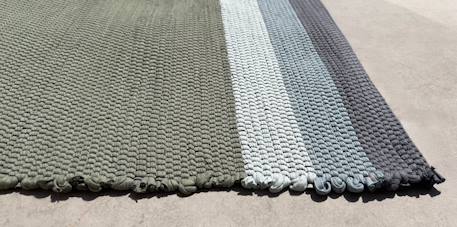 Tapis en coton recyclé tissé à la main fado Beige sable+Vert naturel 10 - vertbaudet enfant 