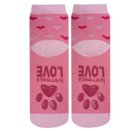 Chaussettes anti-dérapantes enfant rose 1/4 ans Rose 3 - vertbaudet enfant 