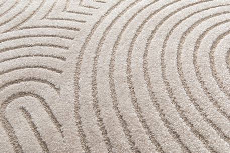Tapis à relief doux et élégant groove Beige sable+Bleu naturel+Brun naturel 6 - vertbaudet enfant 